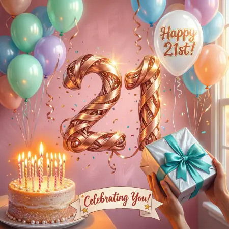21st Birthday Wishes for a Friend