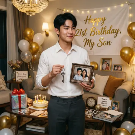 21st Birthday Wishes for a Son