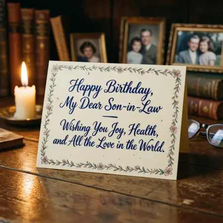 Heartfelt Birthday Wishes for Son-in-Law