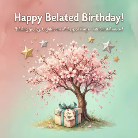   Belated Birthday Wishes for a Female Colleague