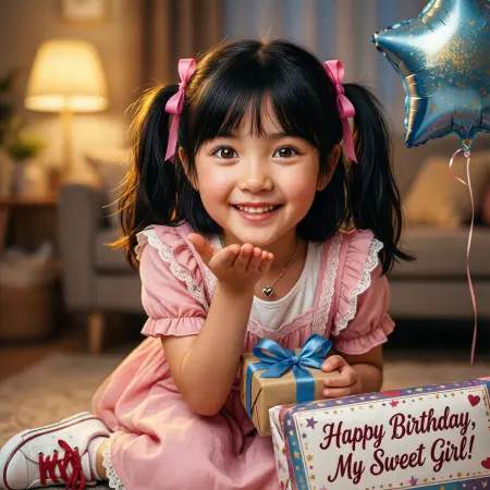   Cute Birthday Wishes to My Daughter