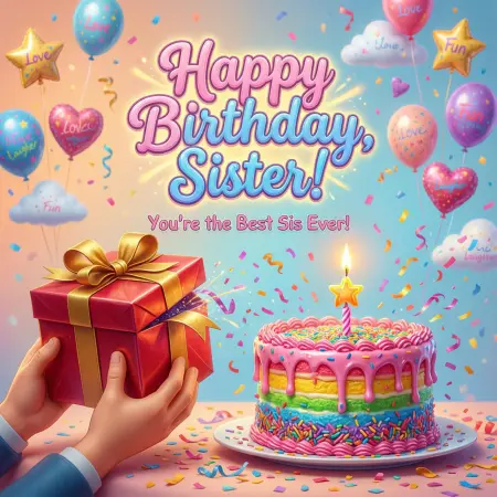 Cute & Funny Birthday Wishes for Sister