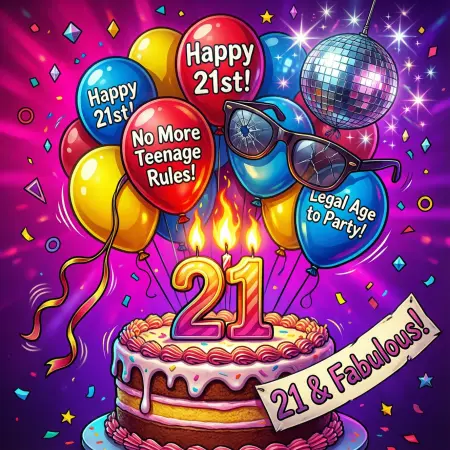 Funny 21st Birthday Wishes