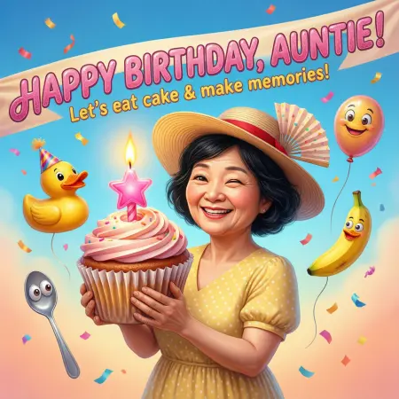   Funny and Light-Hearted Birthday Wishes for Aunt