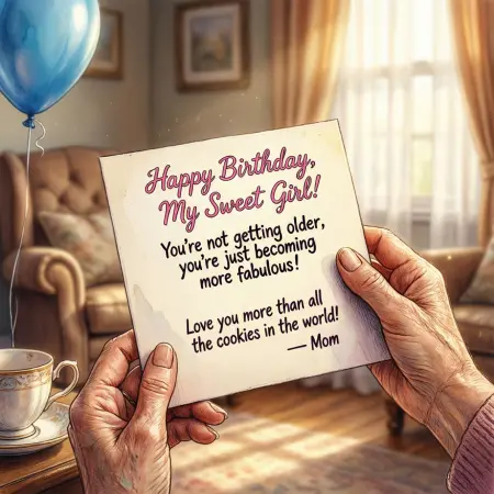 Funny Birthday Wishes for Daughter from Mom