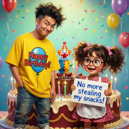 Funny Birthday Wishes for Siblings