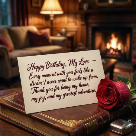   Romantic Birthday Wishes to Husband