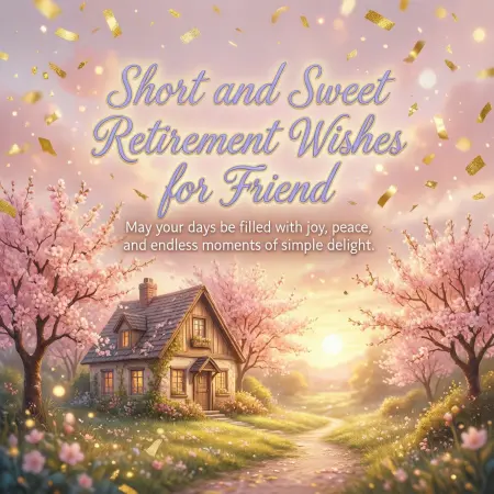 Short and Sweet Retirement Wishes for Friend