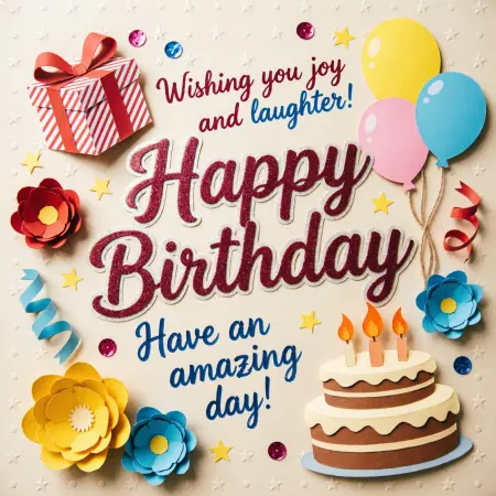 Birthday Paper Wishes