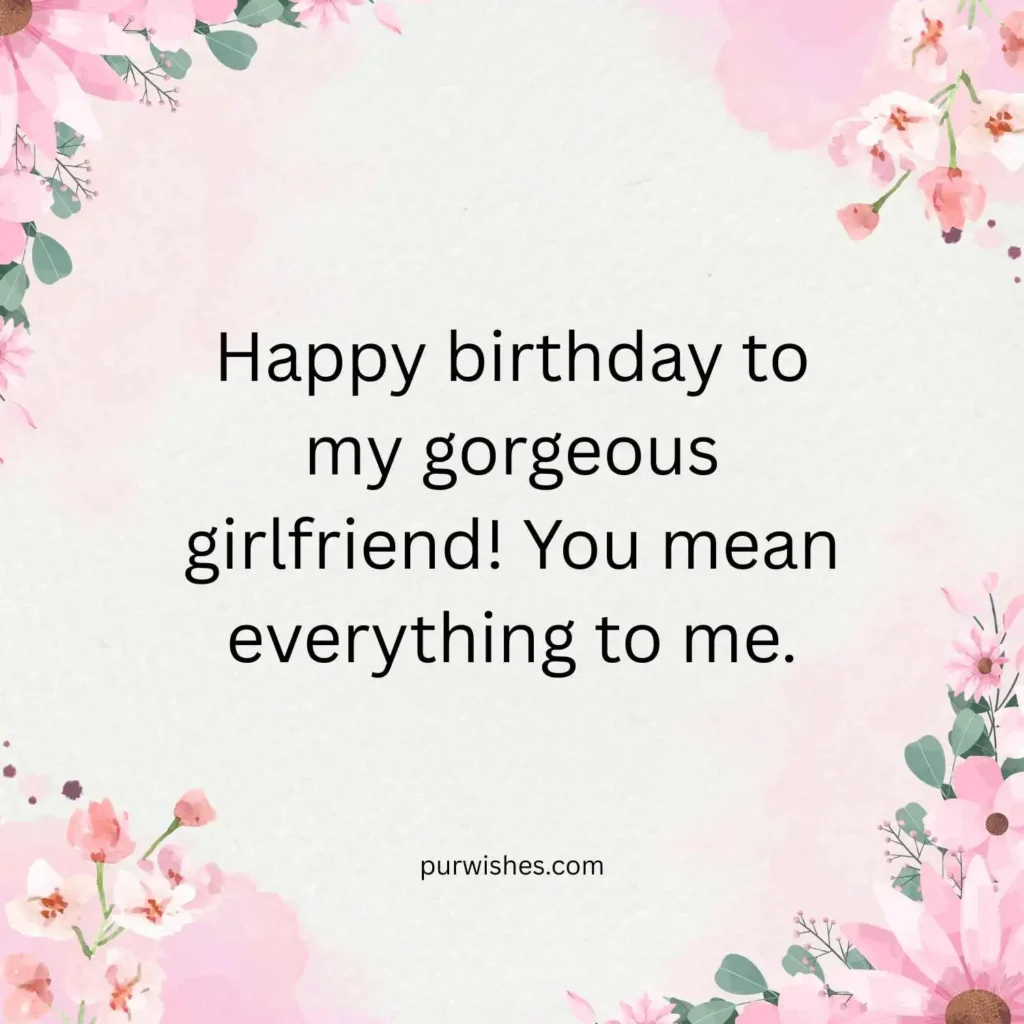 ❤️ Birthday Wishes for GF
