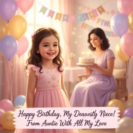   Emotional Birthday Wishes for Niece from Aunt