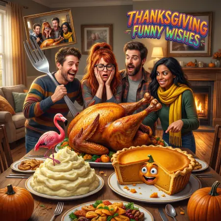   Funny Thanksgiving Wishes for Friends