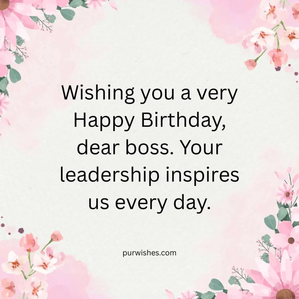  Happy Birthday Wishes for Boss