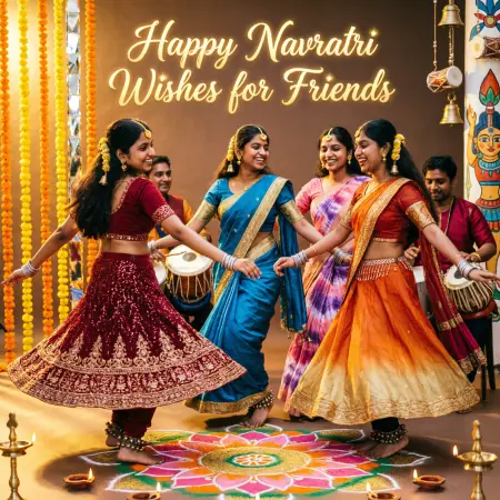   Happy Navratri Wishes for Friends