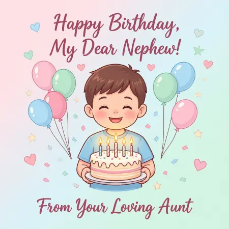   Heartfelt Birthday Wishes for Nephew from Aunt