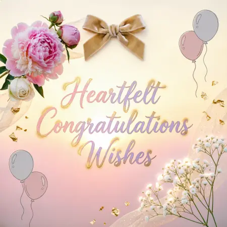   Heartfelt Congratulations Wishes