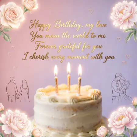   Romantic Birthday Wishes for Husband