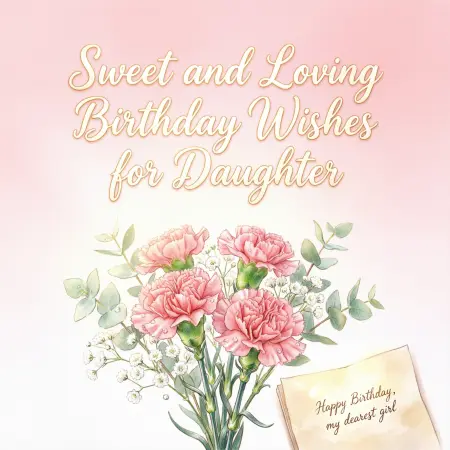 Sweet and Loving Birthday Wishes for Daughter