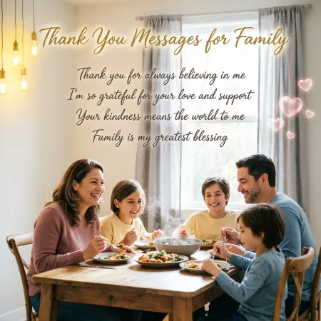 Thank You Messages for Family