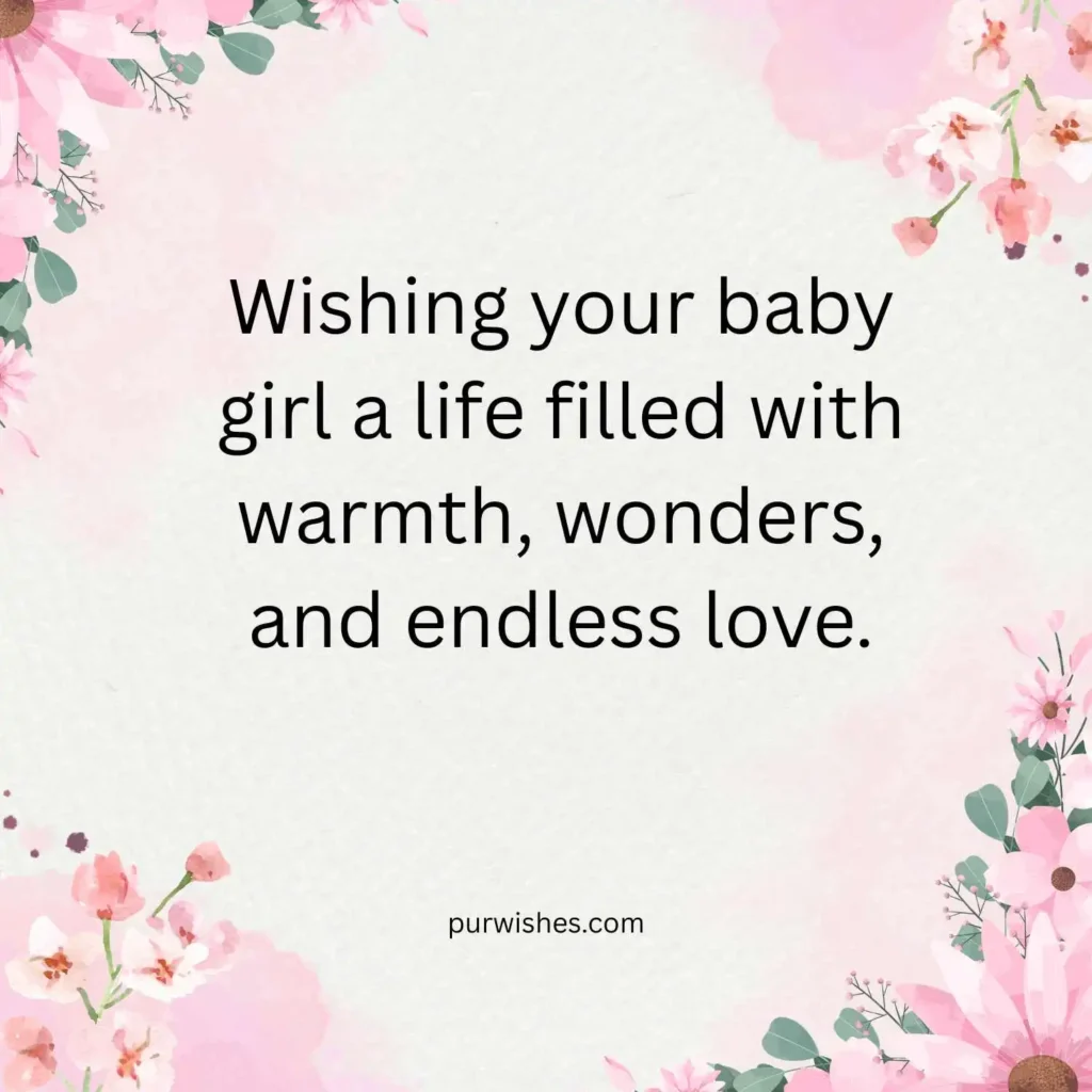 Heartfelt Baby Shower Wishes for a Girl