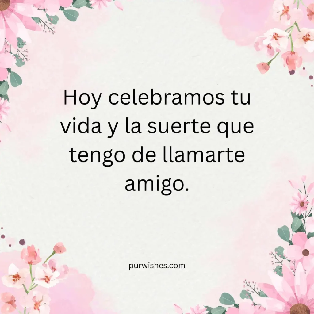   Spanish Birthday Wishes for Friends