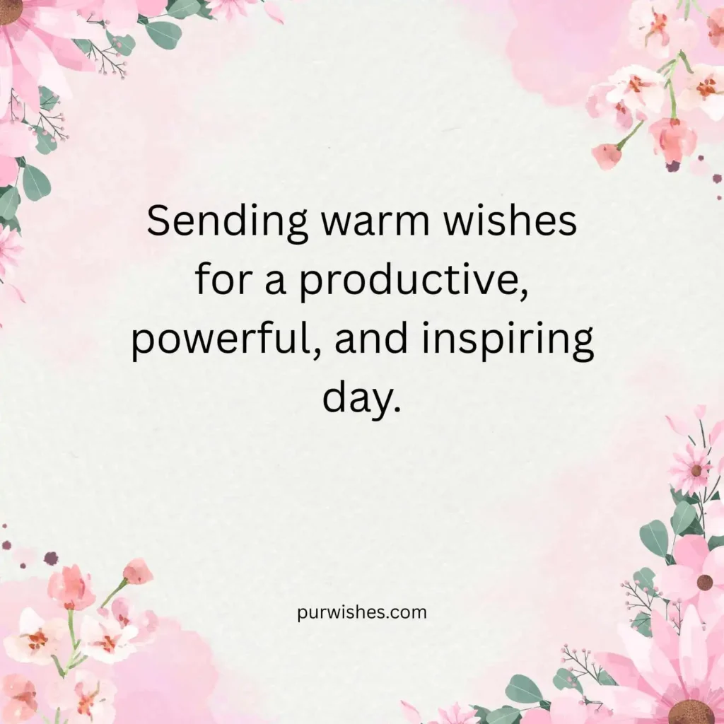 Warm Wishes for Success and Motivation
