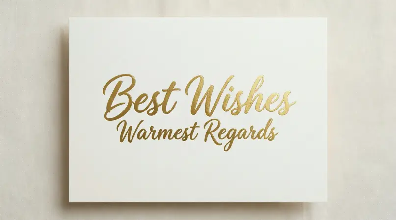 Best Wishes Warmest Regards