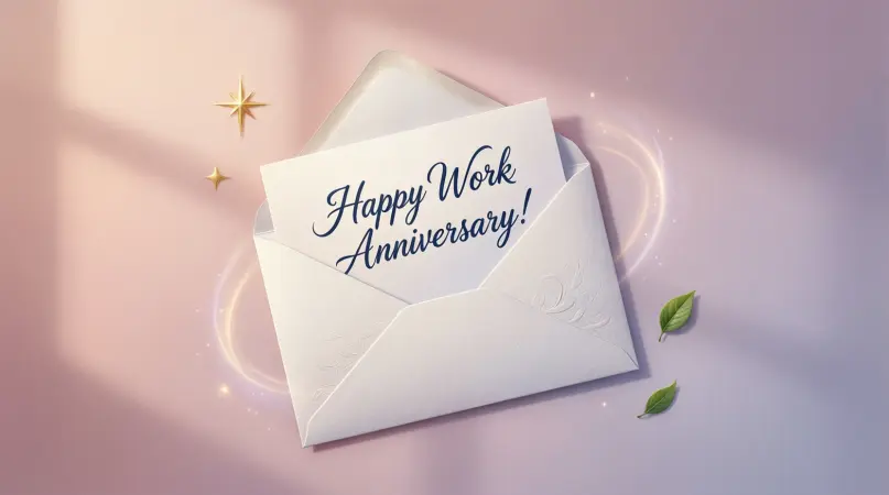 Simple Work Anniversary Wishes