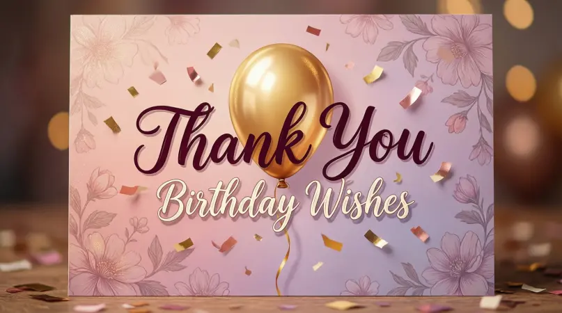 Thank You Birthday Wishes