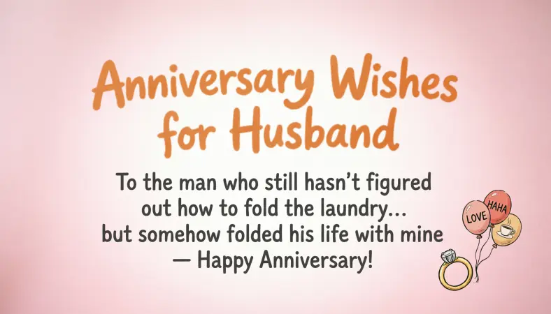 Anniversary Wishes for Husband Funny