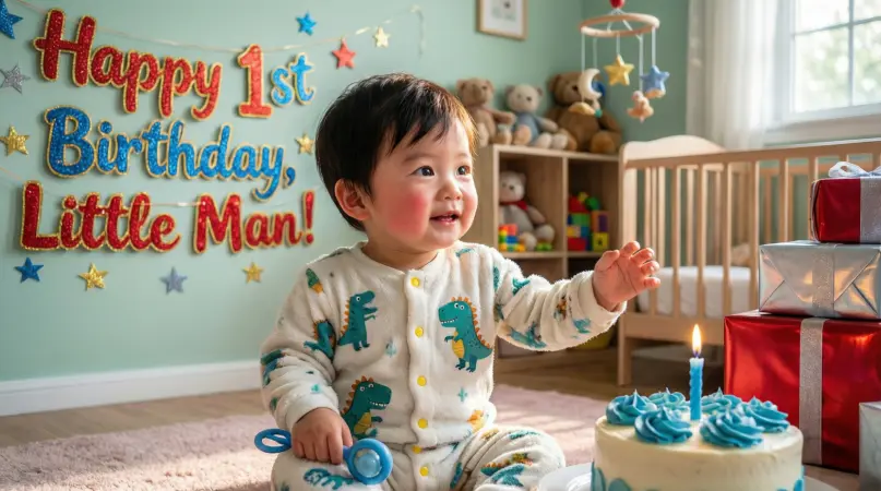 First Birthday Wishes for Boy