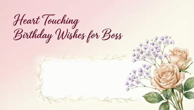 Heart Touching Birthday Wishes for Boss