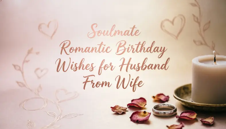 Soulmate Romantic Birthday Wishes for Husband From Wife