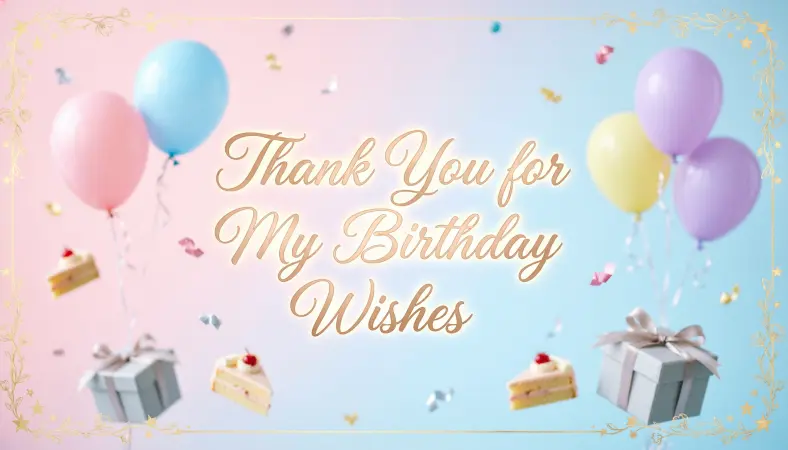 Thank You for My Birthday Wishes
