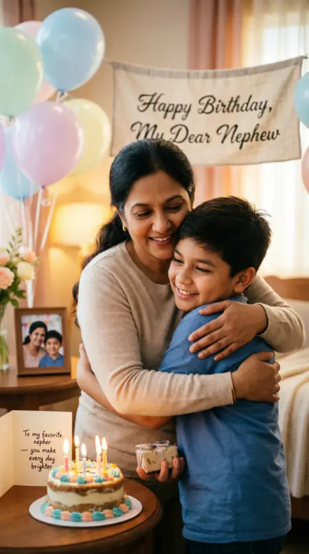 Touching Birthday Wishes for Nephew from Aunt