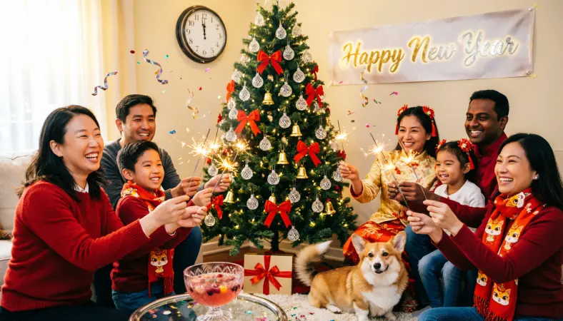 Unique Family Happy New Year Wishes